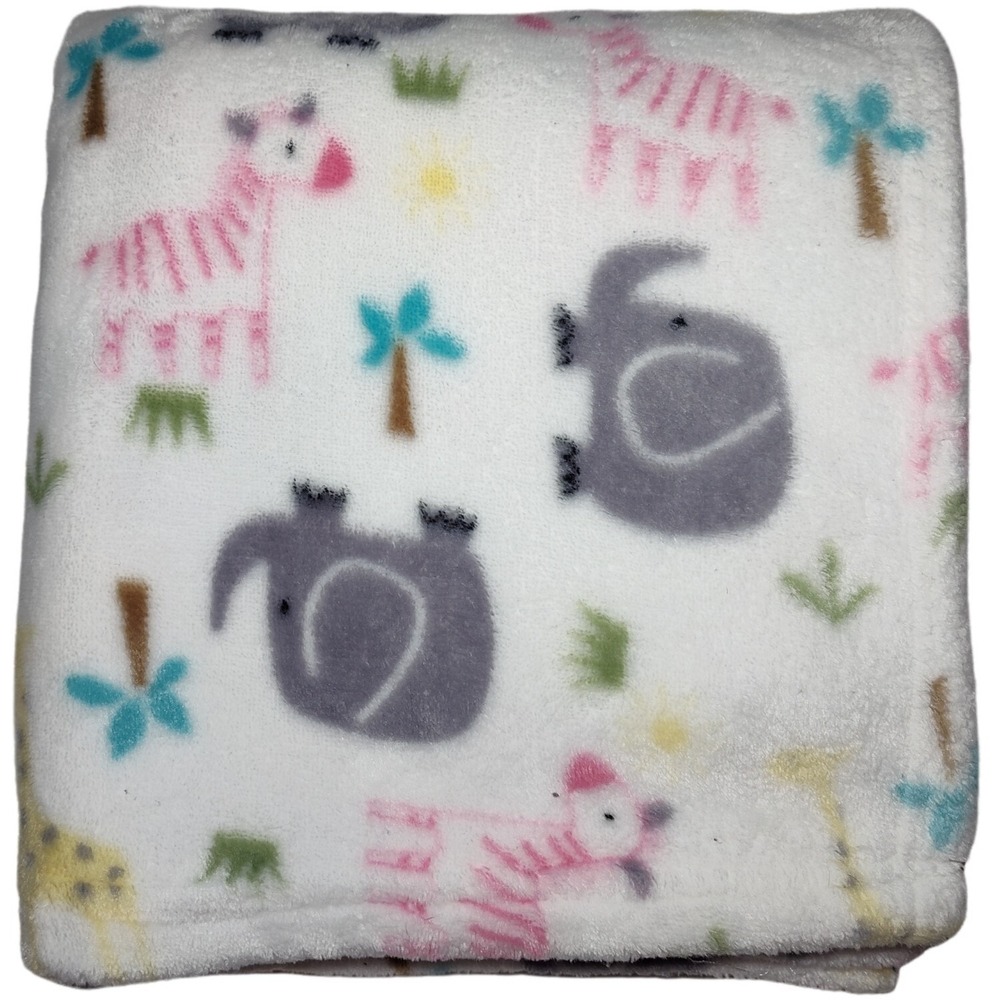 Duck Goose Baby Girl Safari Jungle Animals Blanket Soft Plush RN 36753